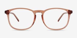 Larkin Square Clear Brown Full Rim Eyeglasses | Eyebuydirect