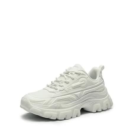 Women's Platform Chunky Lace-Up Sneakers