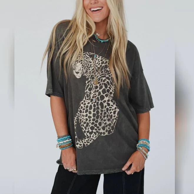 Three Bird Nest Women's Cheetah Graphic Tee