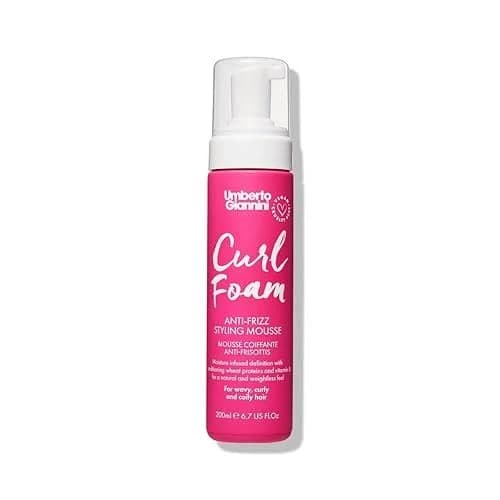 Umberto Giannini Curl Foam 7 fl Oz - Anti-Frizz Hair Styling Curl Mousse for 2a-4c Curly, Wavy & Coily Hair - Vegan & Cruelty-Free
