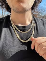 Amazon.com: Angelus De Leon Collar de cadena cubana Miami de 0.315 in, estilo de oro de 14 quilates, 20 pulgadas, 24 pulgadas, chapado en oro, No es una piedra preciosa : Ropa, Zapatos y Joyería
