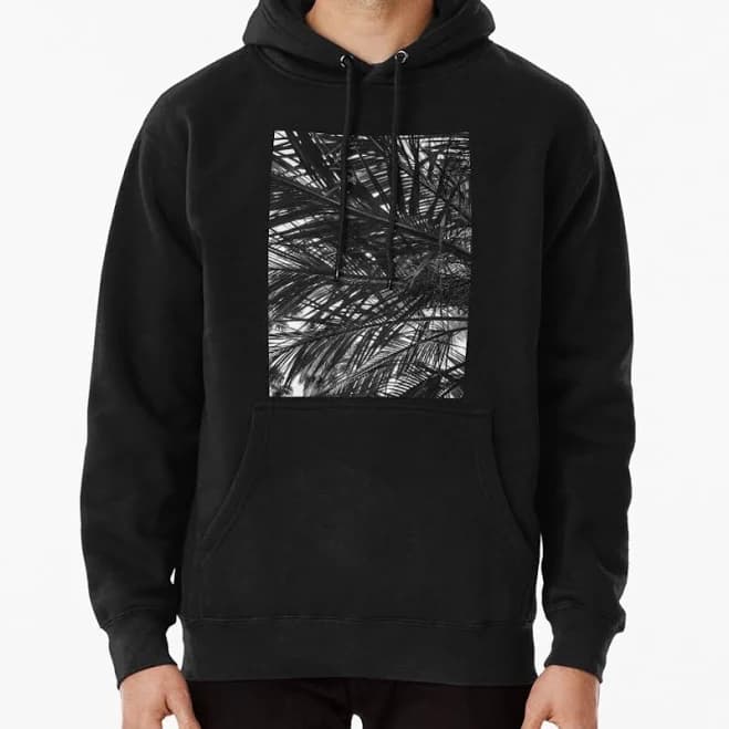 Palm Tree Leaves Pullover Hoodie