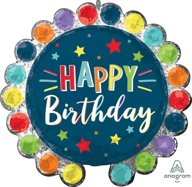 Anagram International, Inc. Dot Circle Birthday Balloon