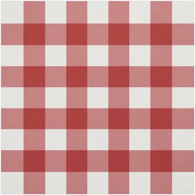 Red and White Picnic Plaid Color Choice Fabric