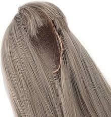 Amazon.com: ICRPSTU Doll Long Straight Wig with Bangs Realistic 1/4 Straight Bang Doll Wigs Synthetic Hair for 18.5‑21cm Head Circumference (Gridelin) : Beauty & Personal Care