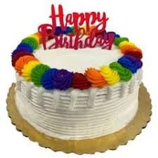 Rainbow Celebration Round Cake