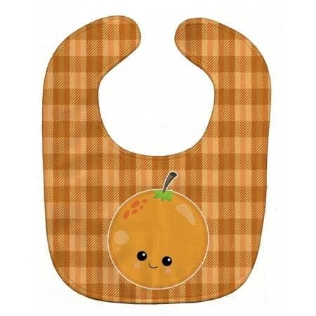Caroline's Treasures Orange Face Baby Bib