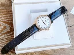 Tissot T Classic Carson Quartz White Dial Brown Leather Strap Watch for Men