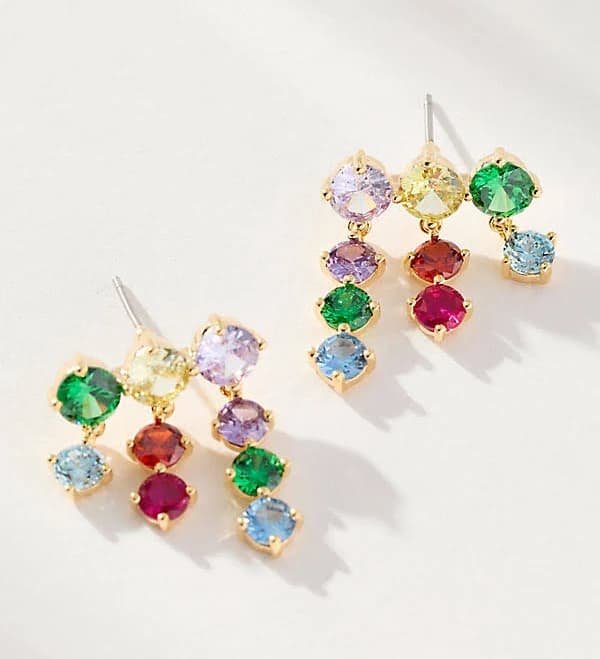 Anthropologie Crystal Drop Earrings