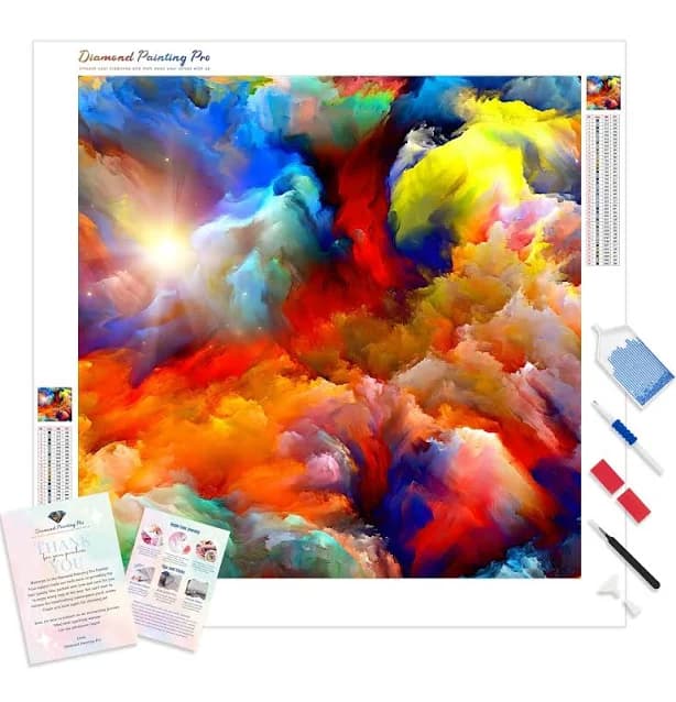 Abstract Color Explosion Diamond Full Drill Painting