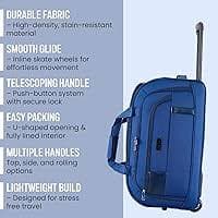 Amazon.com | IZOD Gavin 4-Piece Soft-Sided Rolling Duffel Luggage Set, Navy | Travel Duffels