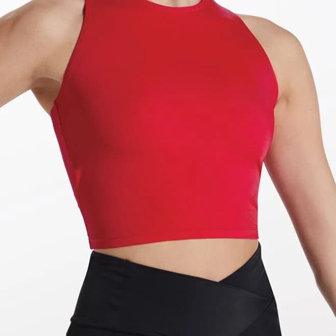 Adult Cropped Racerback Tank