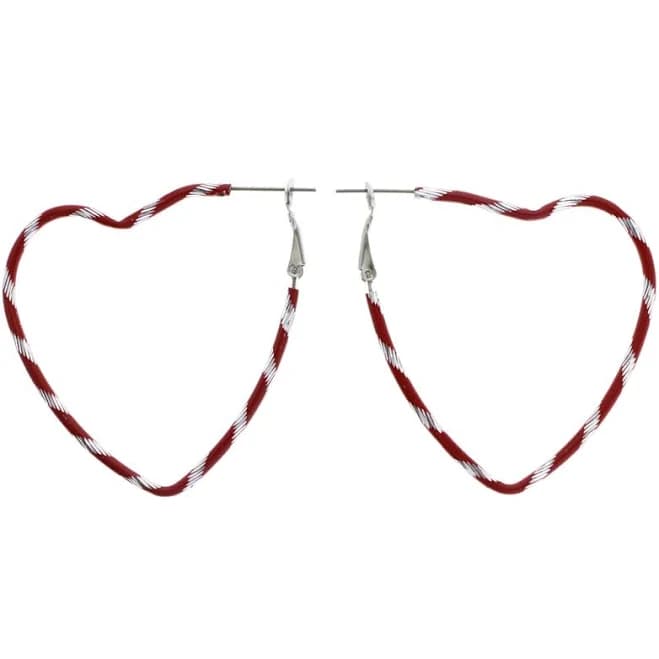 Mi Amore Heart Hoop-Earrings