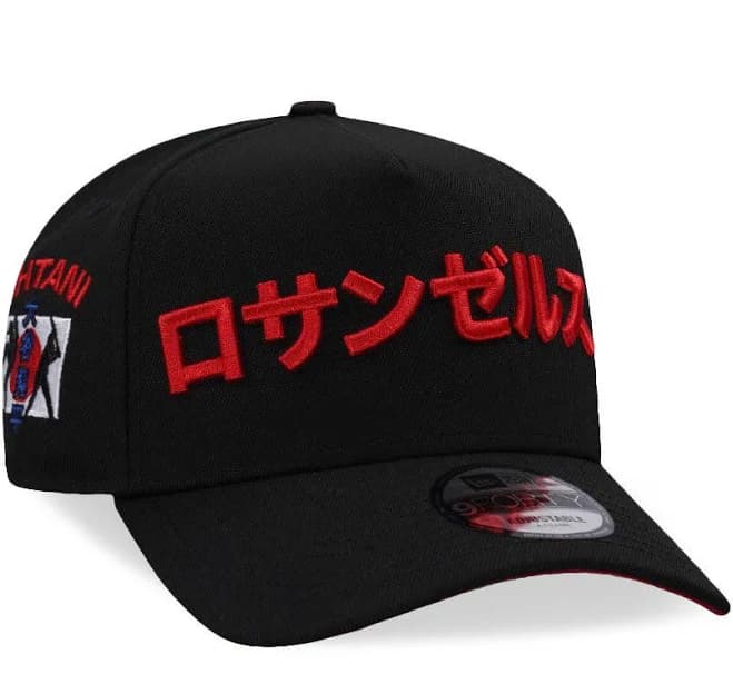 New Era Los Angeles Dodgers Shohei Ohtani Black Red Prime Edition 9Forty A Frame Snapback Hat
