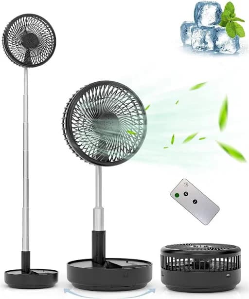 Primevolve Portable Rechargeable Oscillating Fan