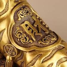 Amazon.com: burid Pure Copper Tiger Statues Zodiac Brass Tiger Lucky Sculpture Office Study Desktop Figurine Home Decoration : Home & Kitchen