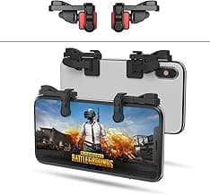【1 Pair】 Z108 Mobile Gaming Controller Compatible with PUBG Mobile/Fortnitee Mobile/Call of Duty Mobile, Sensitive Shoot and Aim Trigger L1R1 Compatible with Android & iPhone