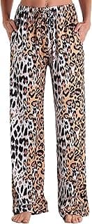 Women Comfy Casual Pajama Pants with Pockets & Drawstring