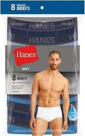 Hanes Men's 8-Pack Tagless Flex Waistband Briefs