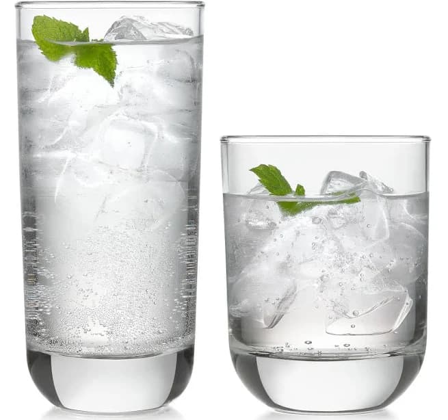 Libbey Polaris 16-Piece Tumbler and Rocks Glass Set