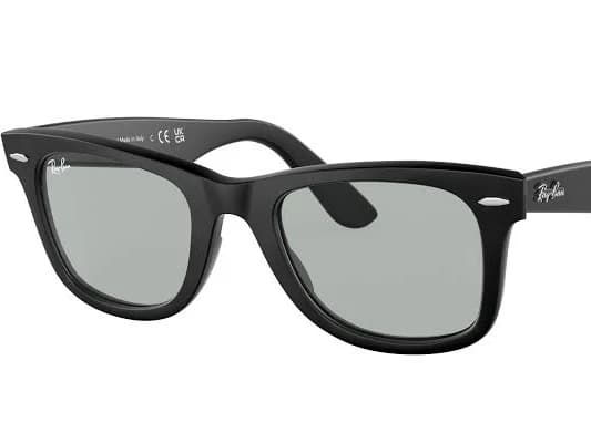 RAY-BAN RB2140F Original Wayfarer Classic Black - Sunglasses, Light Grey Lens