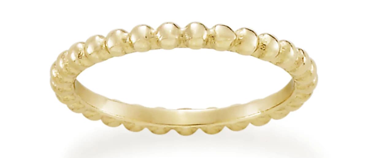 James Avery 14K Gold Beaded Ring