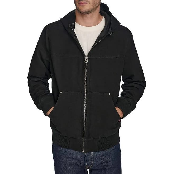 Men's Levi's Cotton Hooded Workwear Bomber Jacket