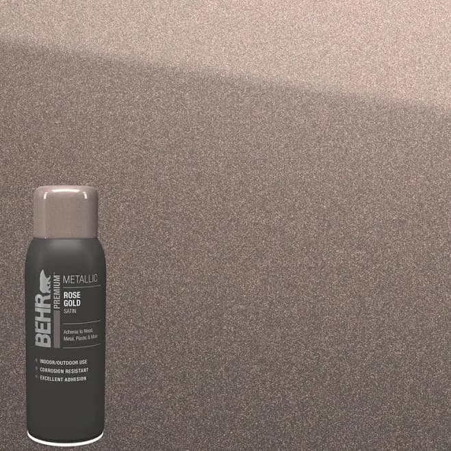 BEHR PREMIUM 11 oz. Rose Gold Satin Interior/Exterior Metallic Spray Paint