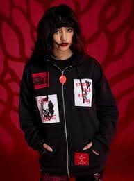 IT Pennywise Patches Girls Oversized Hoodie | Hot Topic