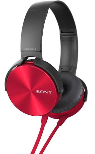 Sony MDR-XB450AP Extra Bass Headphone Red