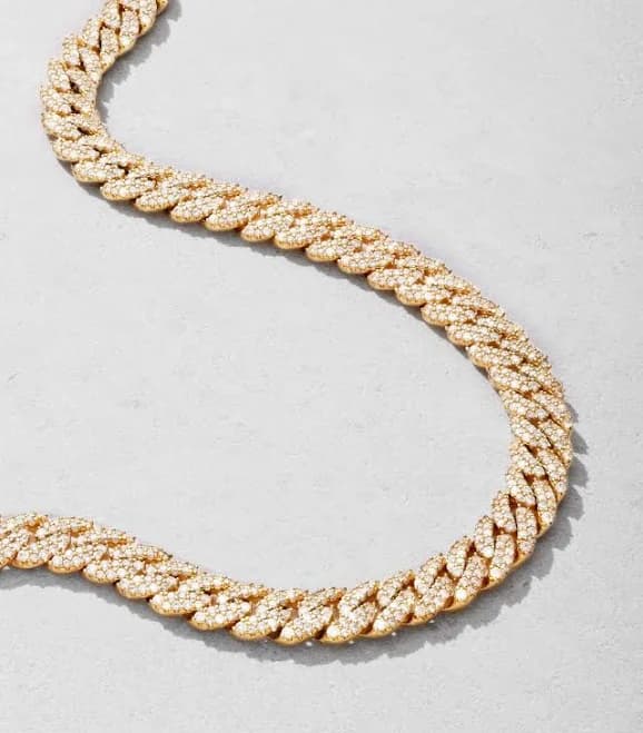 JAXXON Iced Out Cuban Link 10mm Gold Men's Chain