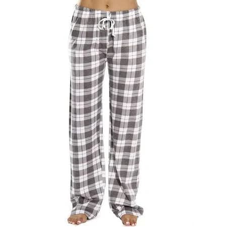 Women's Loose Fit Wide Leg Plaid Pajama Pants