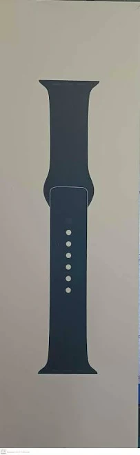 Genuine Apple Sport Band 46mm M/L For Apple Watch Series 10 - Midnight | Silicone | Black