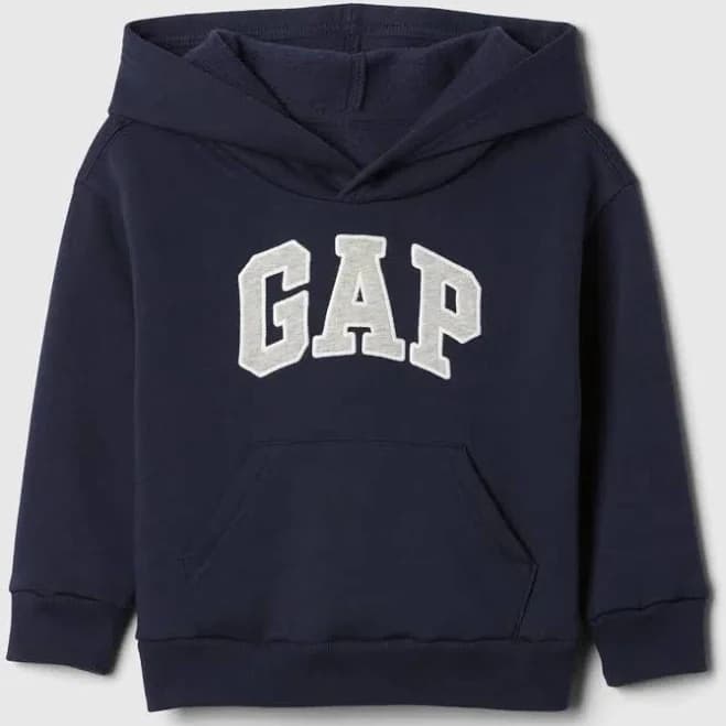 Babygap Relaxed Logo Hoodie In Blue