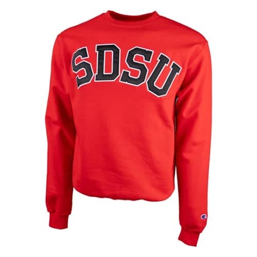 SDSU Classic Twill Crew Sweatshirt XS Red
