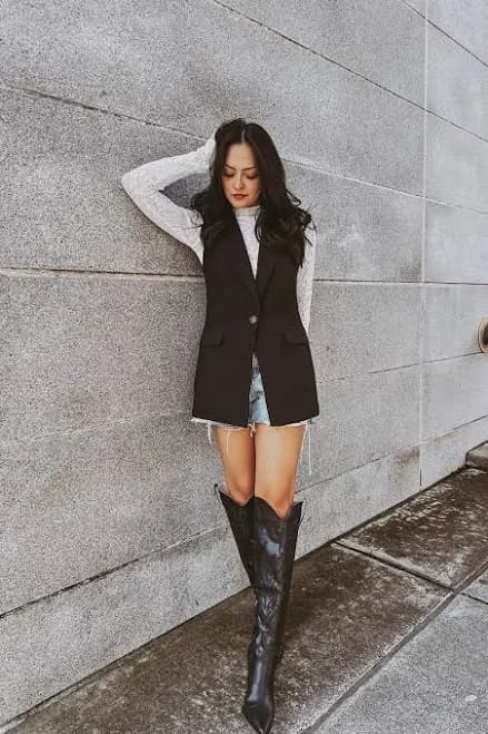 Knee High Embroidered Cowgirl Boots