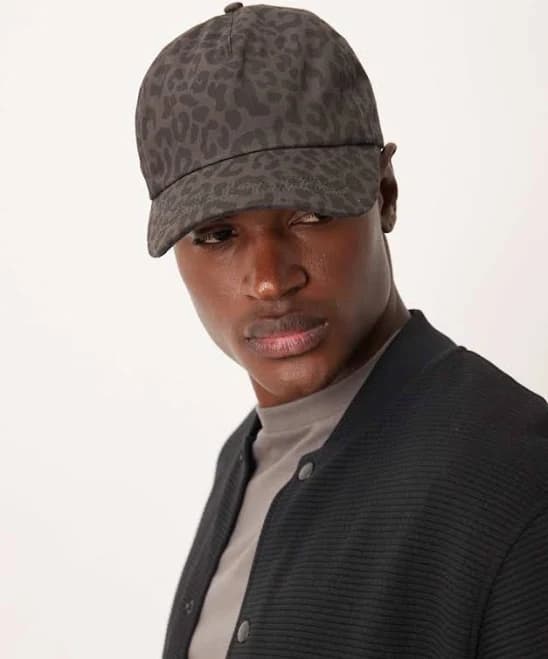 ASOS Leopard Print Canvas Cap
