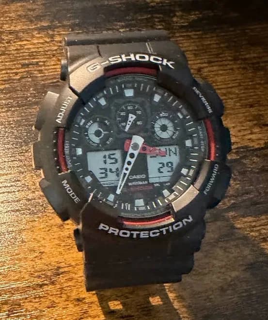 Casio G-shock Men's Black Watch - Ga100-1a4