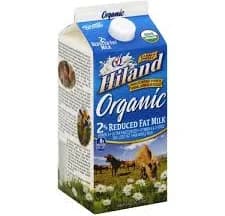 Hiland Organic Reduced Fat Milk