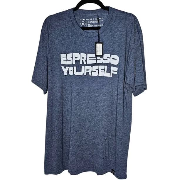 Starbucks Reserve Xl Blue Espresso Yourself Graphic Tee T Shirt