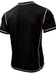 2025 new mens henley shirt short sleeve casual - Temu United Arab Emirates