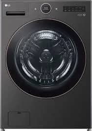 Package - LG - 5.0 Cu. Ft. High-Efficiency Stackable Smart Front Load Washer with Steam and TurboWash 360 - Black Steel + 2 more items