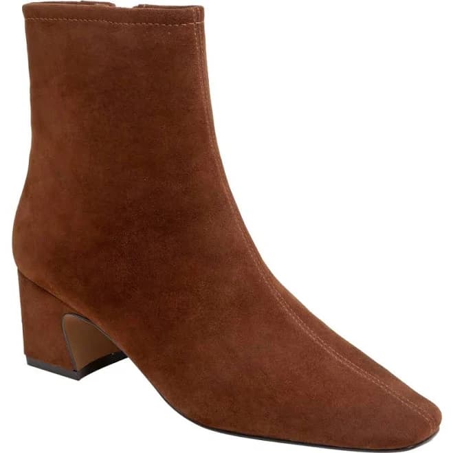 WRENLY - Womens Pointed Toe Cuban Heel Ankle Boot