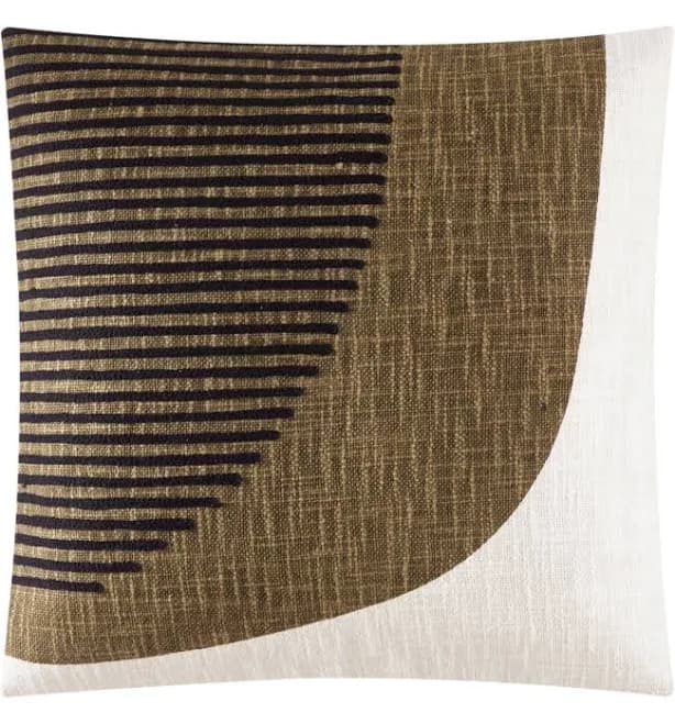 Mainstays 18" x 18" Curved Geo Throw Pillow