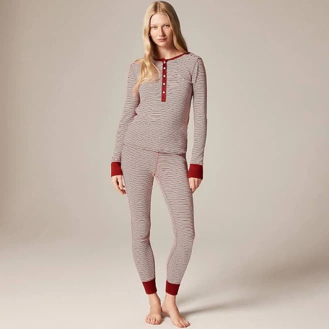 J.Crew Women's Waffle-Knit Pajama Set