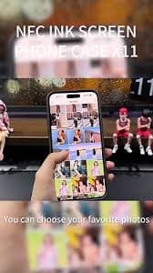 For iPhone 15 Promax NFC Smart Ink Screen Phone CaseDIY Display Imaging Black | eBay