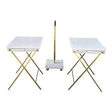 Mid-Century Modern Tray Tables by Charles Hollis Jones (Set of 2) | Chairish
