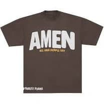 Amen Brown T-Shirt - L