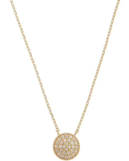Flat Disc Necklace