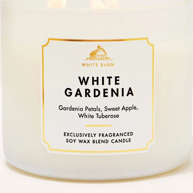 Bath & Body Works White Gardenia 3-Wick Scented Candle